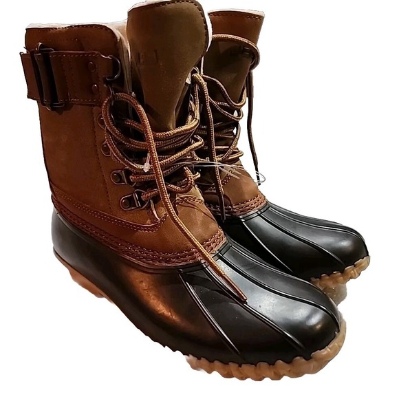 JBU by Jambu Women's Vancouver Waterproof Winter Duck Boot Army Faux Fur Tan 6.5 - Picture 2 of 6